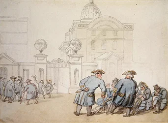 Szpital Greenwich (ołówek i akwarela na papierze)