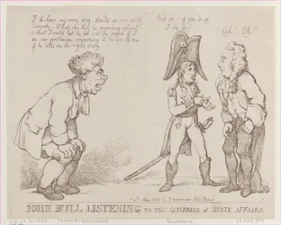 John Bull Listening to the Quarrels of State Affairs, 1 maja 1803, 1 maja 1803.