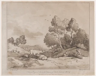 Pejzaż z postaciami wiążącymi wiązkę drewna, 21 maja 1789., 21 maja 1789.
