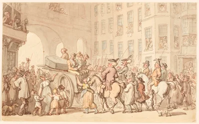 Scena w Londynie: złoczyńcy w drodze do Tyburn