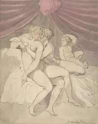 Naga para obejmująca, 1780-1827.