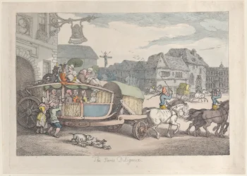 Paris Diligence, ca. 1810 r., ok. 1810 r. 1810.