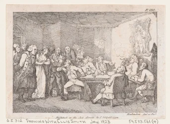 Parson Adams & Fanny przesłuchiwany jako winowajcy przed sądem krajowym, z Przygody..., 1792.