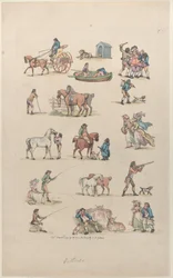 Tablica 1, Zarysy postaci, krajobrazów i bydła... na użytek uczniów, Ma..., 8 marca 1790.