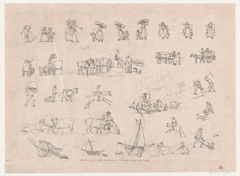 Tablica 2, Zarysy postaci, krajobrazów i bydła... na użytek uczniów, czerwiec..., 1 czerwca 1790.