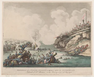 Próba inwazji francuskiej dokonanej przed inwalidami na wyspach ..., 18 maja 1798 r.