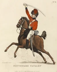 Kawaleria Southwark, c.1799 (kolorowa akwatinta)