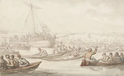 The Annual Sculling Race for Doggett