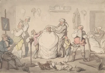 Zakład fryzjerski, 1785-1805.