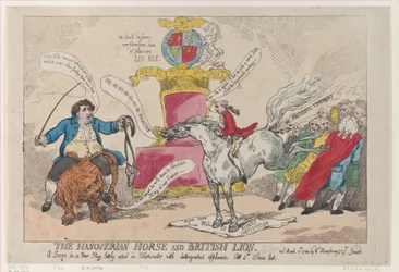 Koń hanowerski i lew brytyjski, 31 marca 1784., 31 marca 1784.