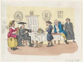 Nadzieje rodziny - przyjęcie na Uniwersytet, ok. godz. 1803 r., ok. 1803 r. 1803.
