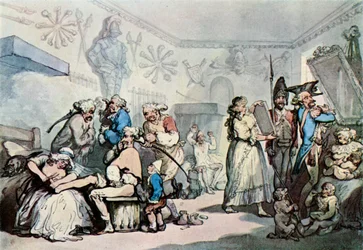 Wnętrze koszar francuskich, 1787, 1929