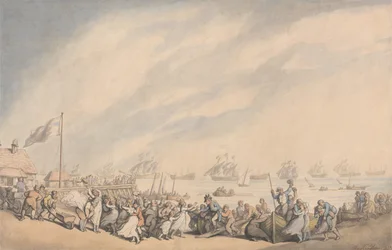 O retorno da frota para Great Yarmouth em 1797polonês