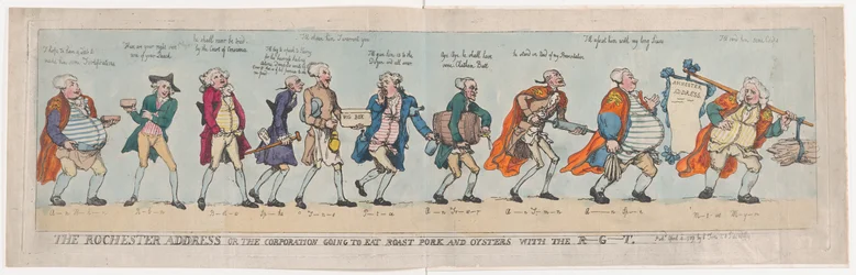 Adres w Rochester lub The Corporation Going To Eat Roast Pork and Oysters with..., 4 kwietnia 1789.