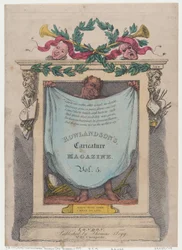 Strona tytułowa, Magazyn karykatur Rowlandsona, tom. 5, 1808., 1808.