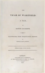 Strona tytułowa, z The Vicar of Wakefield, 1817., 1817.