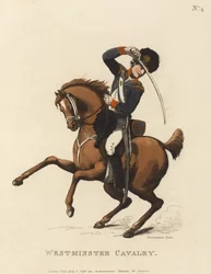Westminster Cavalry, c.1799 (kolorowa akwatinta)
