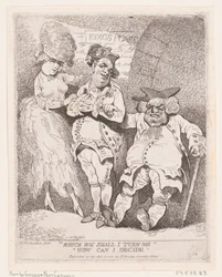 W którą stronę mam mnie obrócić Jak mogę zdecydować, ca. 1780 r., ok. 1780 r. 1780.