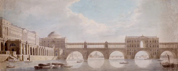 Proponowany projekt mostu na Tamizie w Somerset House