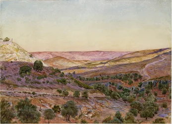 Wzgórza Moabu i Dolina Hinnom, 1854