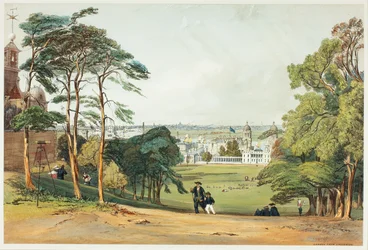 Londyn, z Greenwich, płyta piąta z Original Views of London as It Is