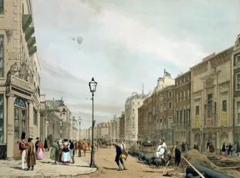 Piccadilly z rogu Old Bond Street, z „London As It Is”, grawerowane i wydawane przez artystę