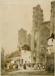Malownicza architektura w Paryżu, Gandawie, Antwerpii, Touen itp.