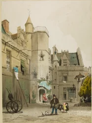 Malownicza architektura w Paryżu, Gandawie, Antwerpii, Touen itp.