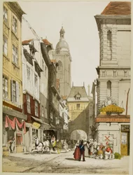 Malownicza architektura w Paryżu, Gandawie, Antwerpii, Touen itp.
