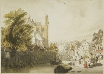 Malownicza architektura w Paryżu, Gandawie, Antwerpii, Touen itp.