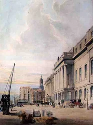 The Custom House, z „London As It Is”, grawerowany i pub. przez artystę