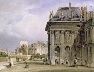 Ile de la Cite z Instytutu, Paryż, ok. 1830-39 (akwarela)