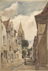Widok Issy (Ulica w Issy-les-Moulineaux, Sekwana)