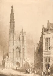 Vista do Polonês da Catedral de Antuérpia