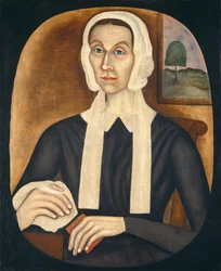 Portret kobiety, c. 1845 (olej na płótnie)