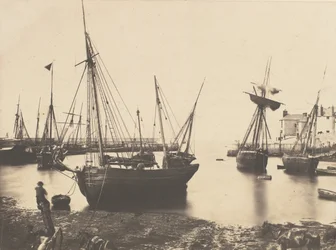 Scena portowa, ca. 1855.