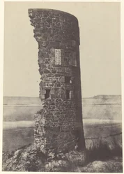 Wieża uderzona piorunem, zatoka Saint-Ouen, 1854 r. (zdjęcie)