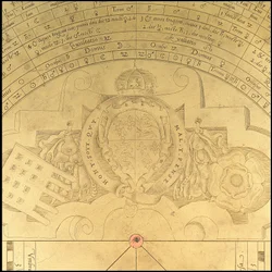 Astrolabium: detal awersu, ok. 1552 r. (brąz)
