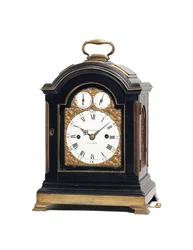 Uderzający zegar stołowy George III, ok. 1770 (drewno, szkło i metal) (patrz także 491922)