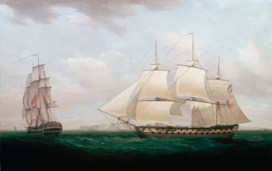 Dwóch mieszkańców Indii Wschodnich z wybrzeża, Thomas Whitcombe, ok. 1850 r.