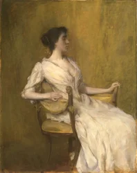 Dama w bieli, ok. 1901 (olej na panelu)