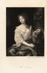 Nell Gwyn, aktorka restauracji, kochanka hrabiego Rochester, długoletnia kochanka króla Anglii Karola II