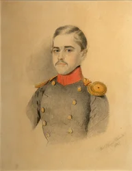 Portret oficera z rodziny Rehbinder Nikołaj Rehbinder, 1845