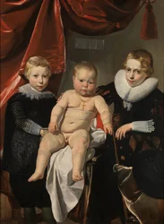 Grupowy portret trzech braci Grupowy portret trzech braci o imionach Hendrick, Johannes i Simon