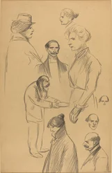 Badania figur [verso]