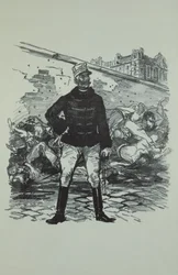 Generał Gaston Auguste (1830-1909) markiz de Gallifet, w całej swojej chwale