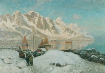 Norwegia Północna (olej na płótnie)