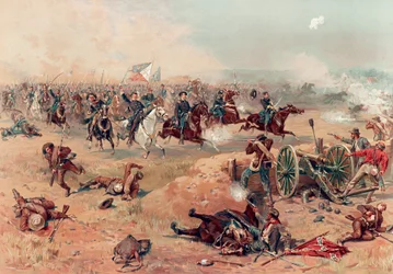 Ostateczna szarża Sheridana w Winchester, wyd. 1886.