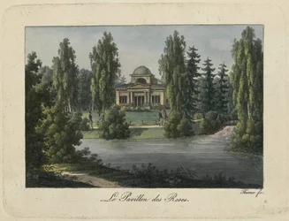 Pawilon Różany w parku Pawłowsk, lata 1810. XIX wieku.