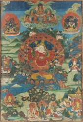 Ganapati Thangka, XVIII wiek.
